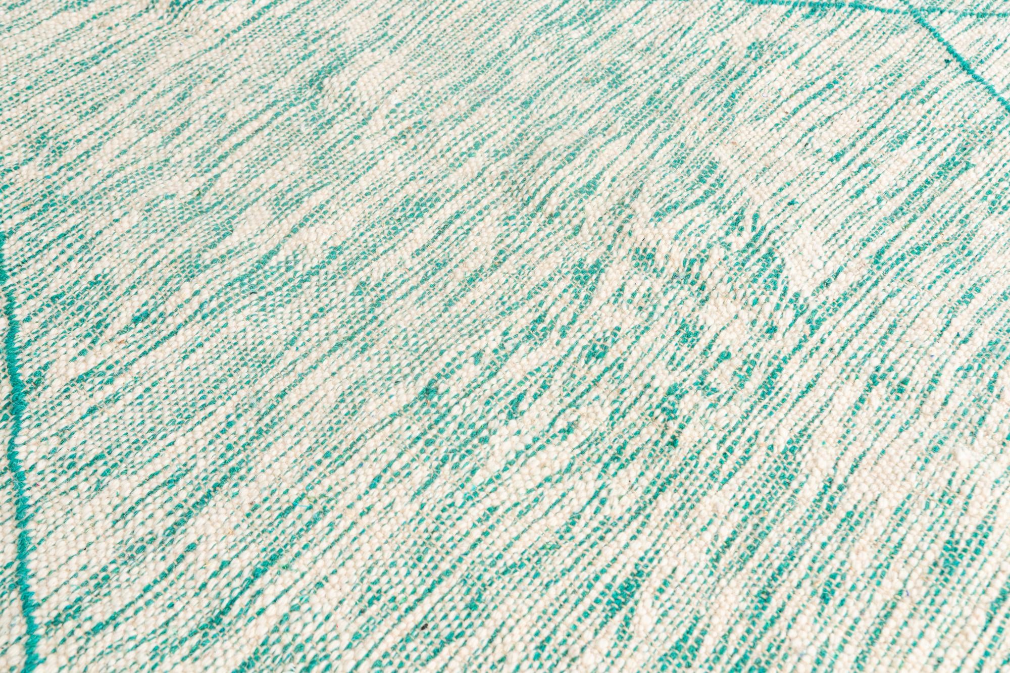 9' 4 x 12' 7 Hand Knotted Moroccan Wool Rug