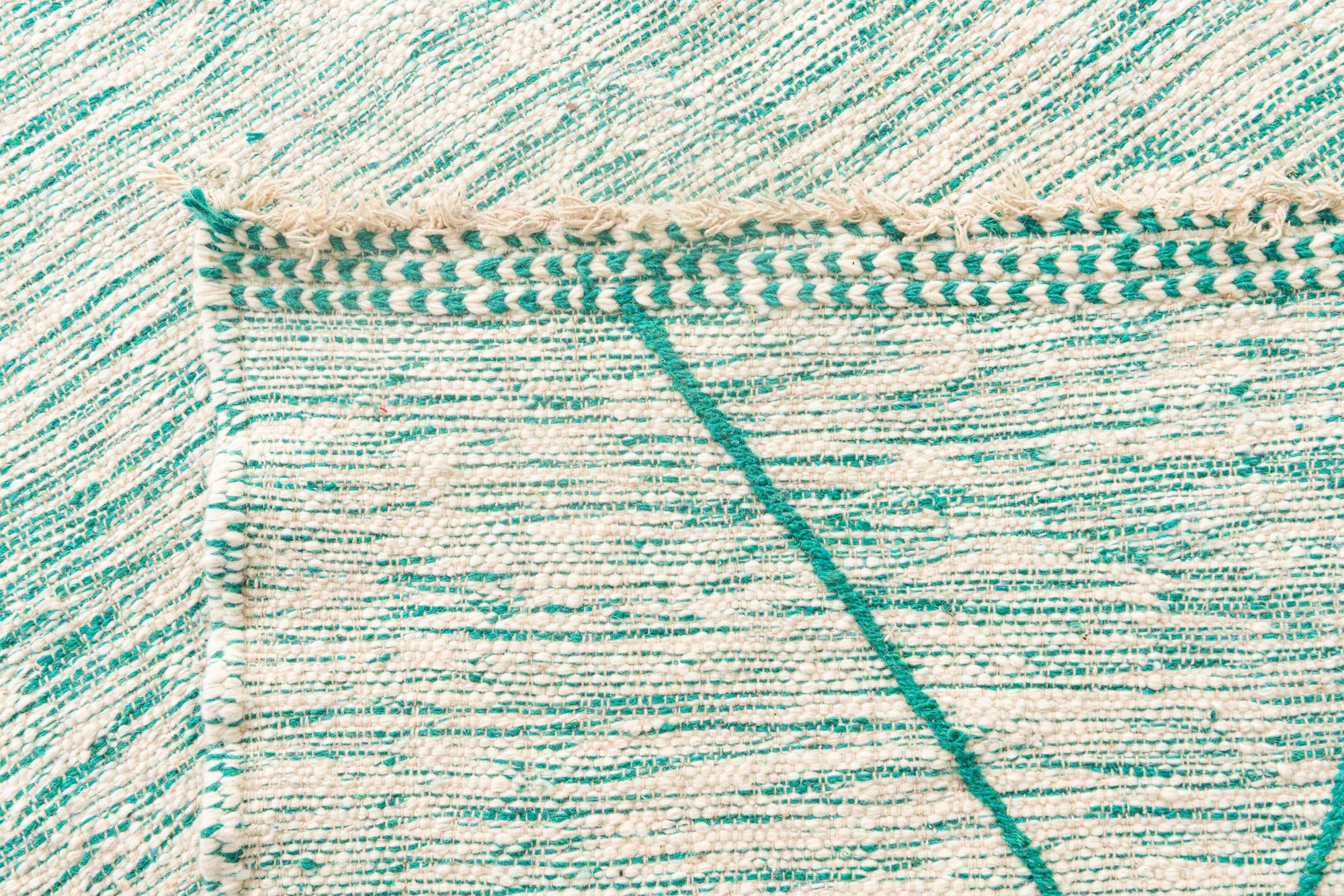 9' 4 x 12' 7 Hand Knotted Moroccan Wool Rug