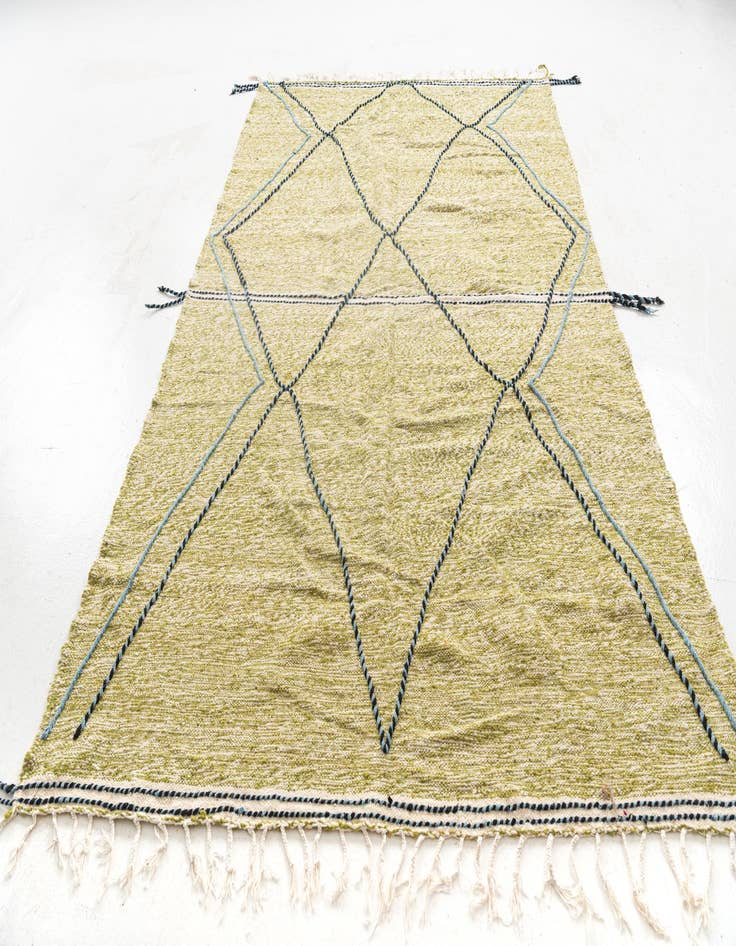 Detail image of 6' 5 x 10' 2  Hand Knotted Moroccan Wool Rug