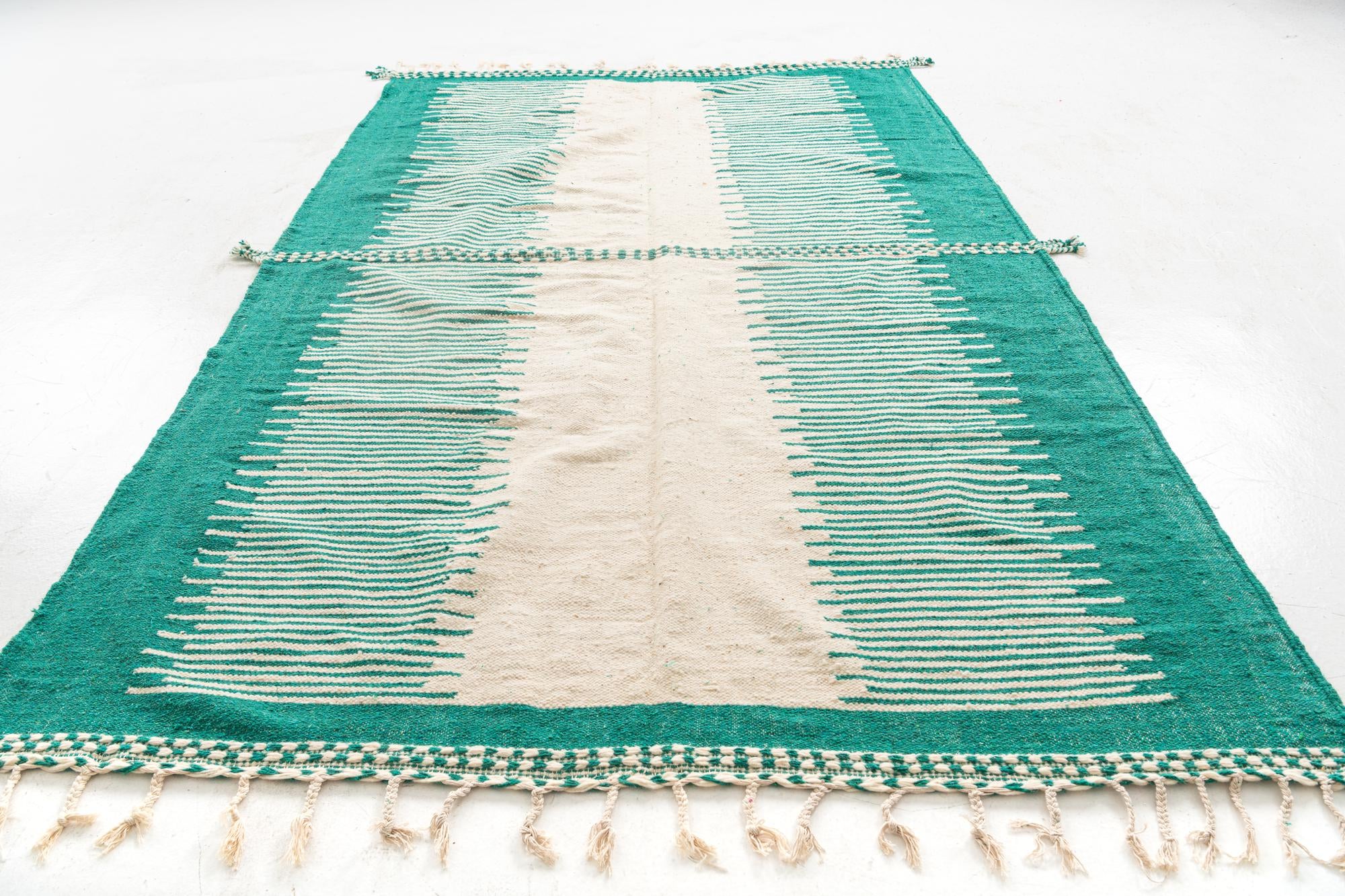6' 8 x 10' 6 Hand Knotted Moroccan Wool Rug