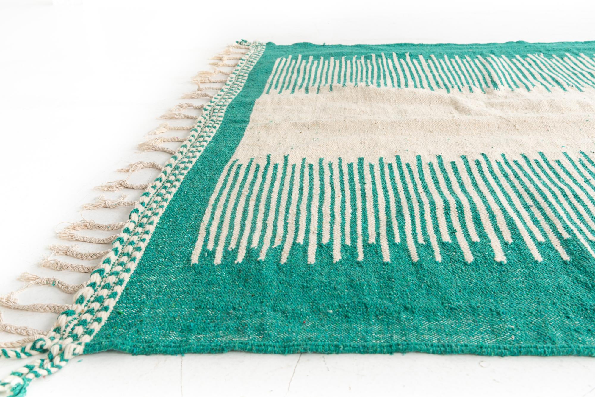6' 8 x 10' 6 Hand Knotted Moroccan Wool Rug