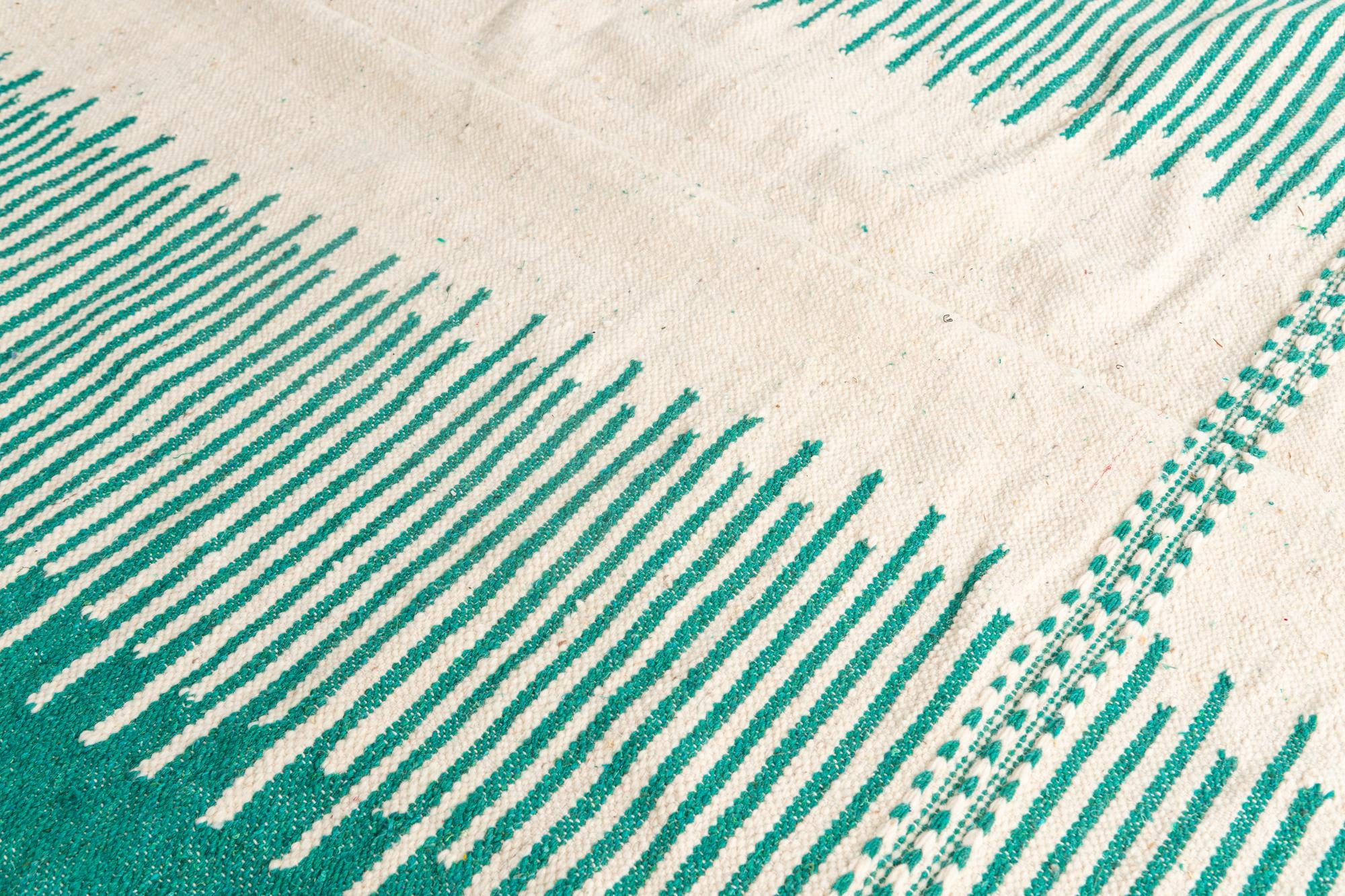 6' 8 x 10' 6 Hand Knotted Moroccan Wool Rug