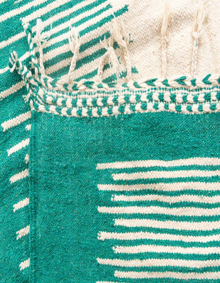 Detail image of 6' 8 x 10' 6  Hand Knotted Moroccan Wool Rug