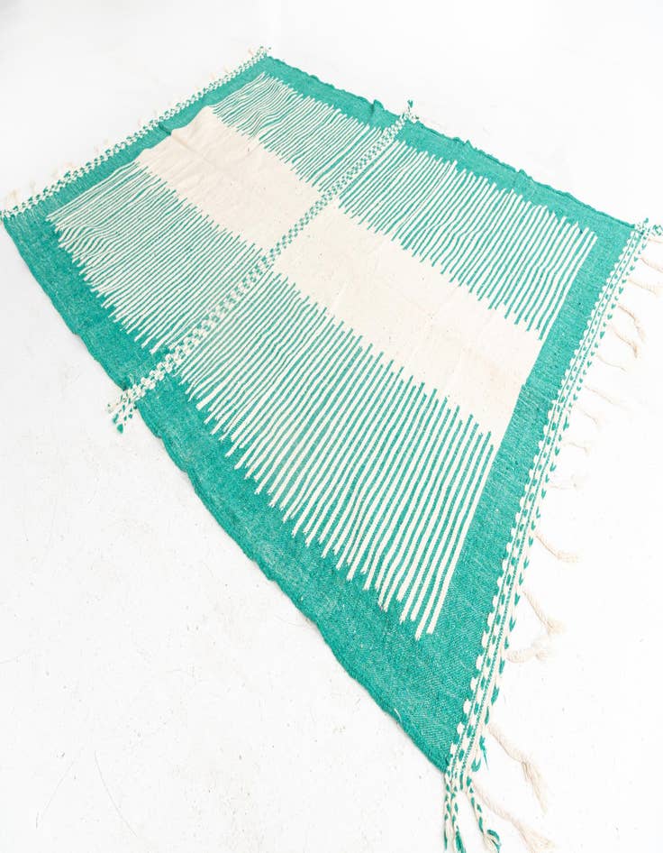 Detail image of 7' x 9' 10  Hand Knotted Moroccan Wool Rug