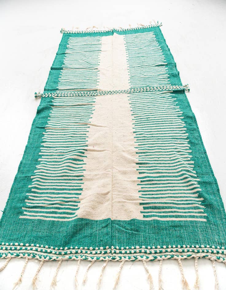 Detail image of 7' x 9' 10  Hand Knotted Moroccan Wool Rug