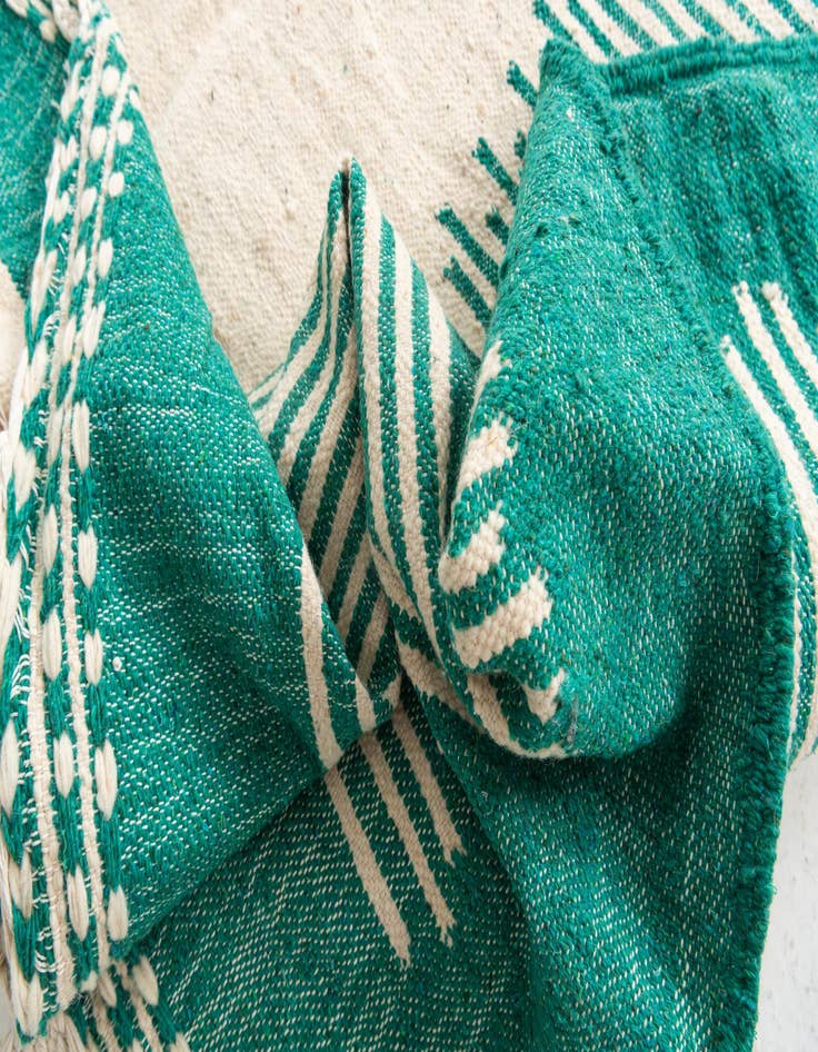 Detail image of 7' x 9' 10  Hand Knotted Moroccan Wool Rug