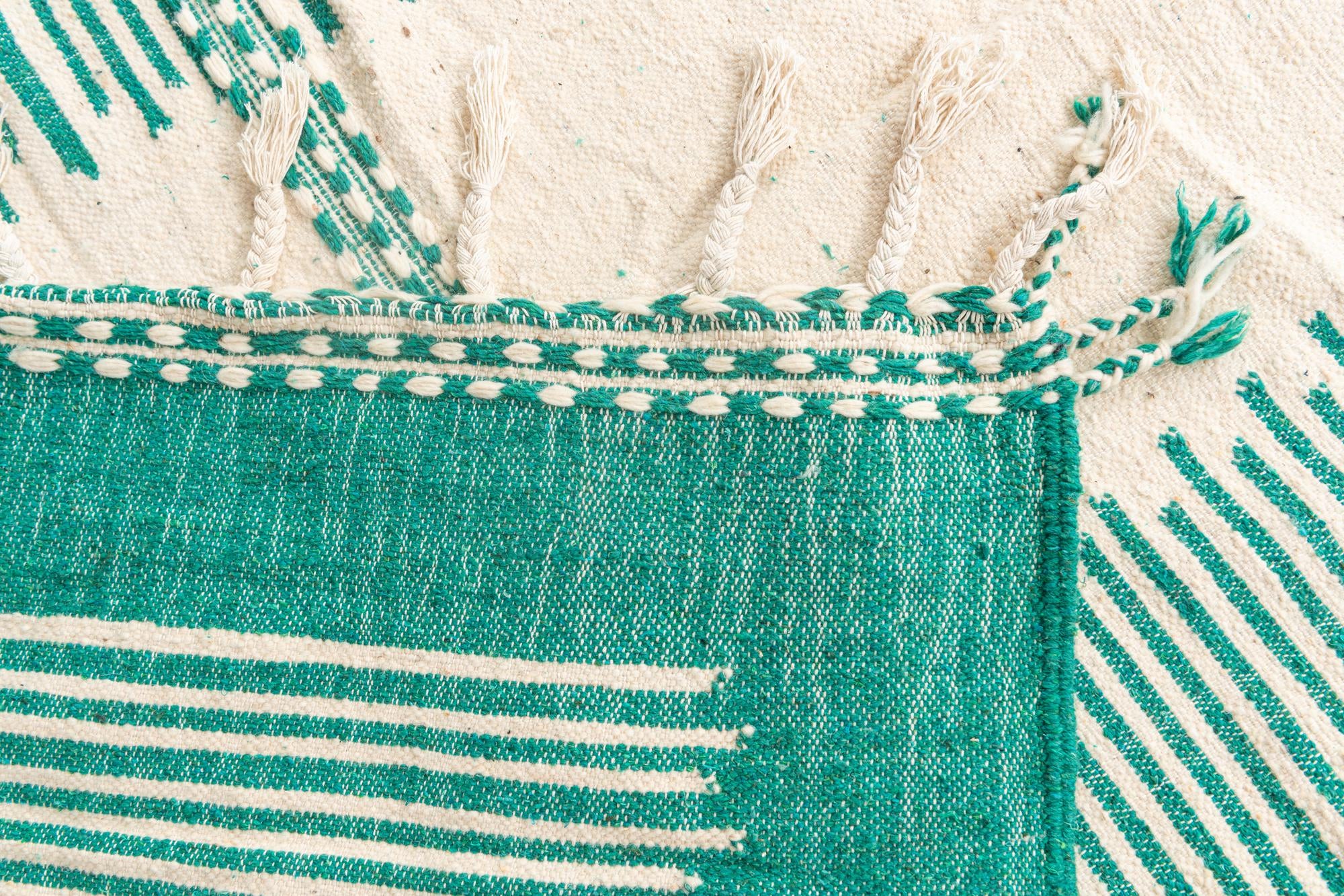 7' x 9' 10 Hand Knotted Moroccan Wool Rug