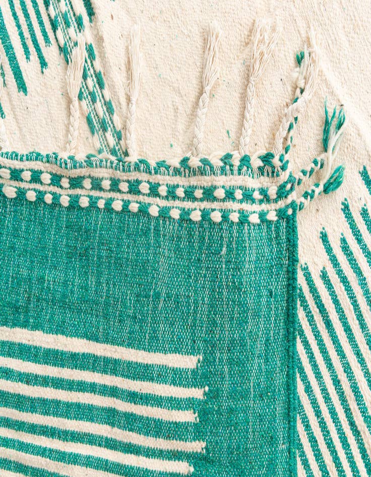 Detail image of 7' x 9' 10  Hand Knotted Moroccan Wool Rug