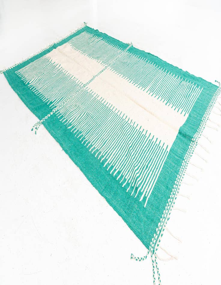 Detail image of 7' 3 x 11'  Hand Knotted Moroccan Wool Rug