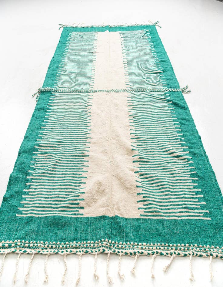 Detail image of 7' 3 x 11'  Hand Knotted Moroccan Wool Rug