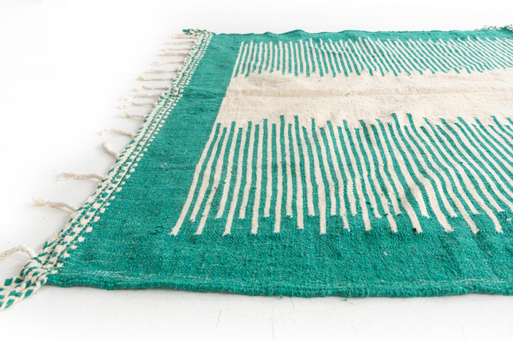 7' 3 x 11' Hand Knotted Moroccan Wool Rug