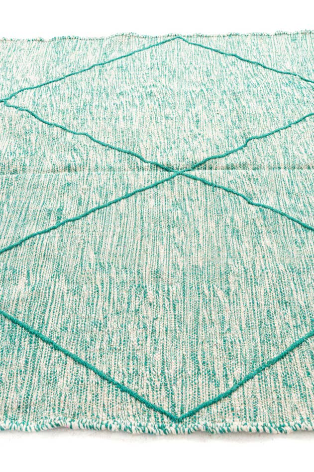 Detail image of 6' 6 x 9' 7 Hand Knotted Moroccan Wool Rug
