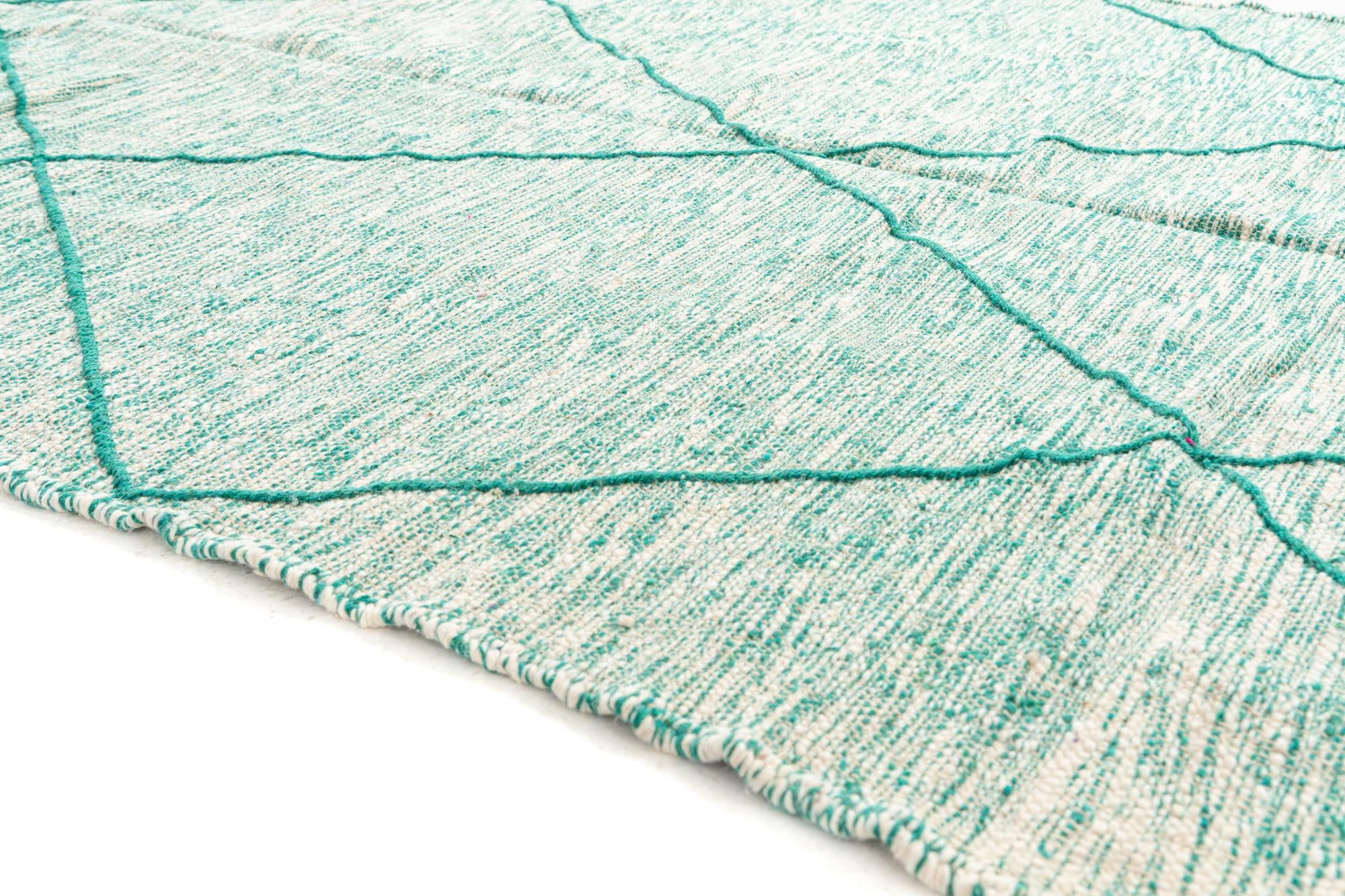 6' 6 x 9' 7 Hand Knotted Moroccan Wool Rug