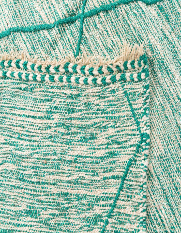 Detail image of 6' 6 x 9' 7  Hand Knotted Moroccan Wool Rug