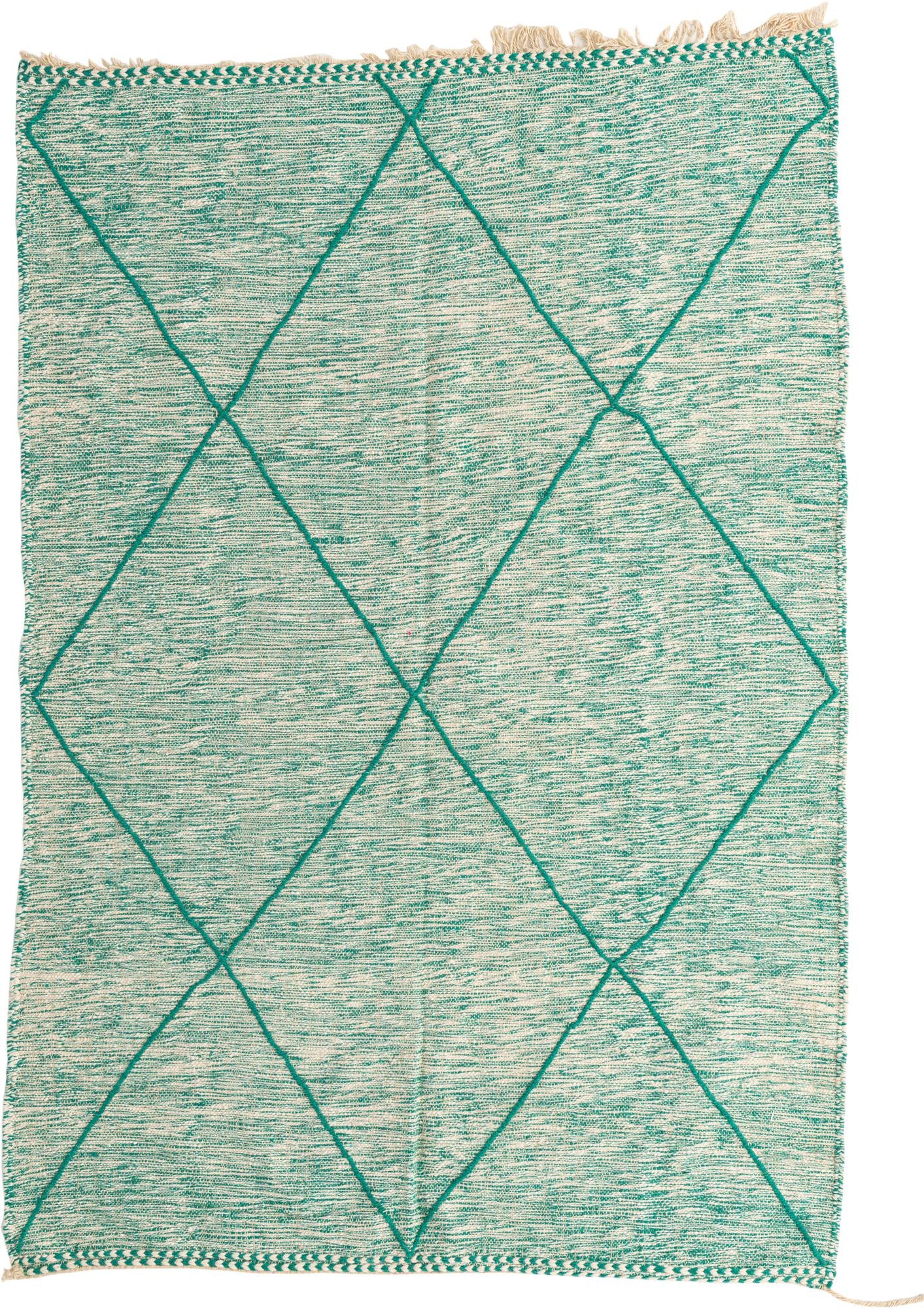 6' 6 x 9' 7 Hand Knotted Moroccan Wool Rug