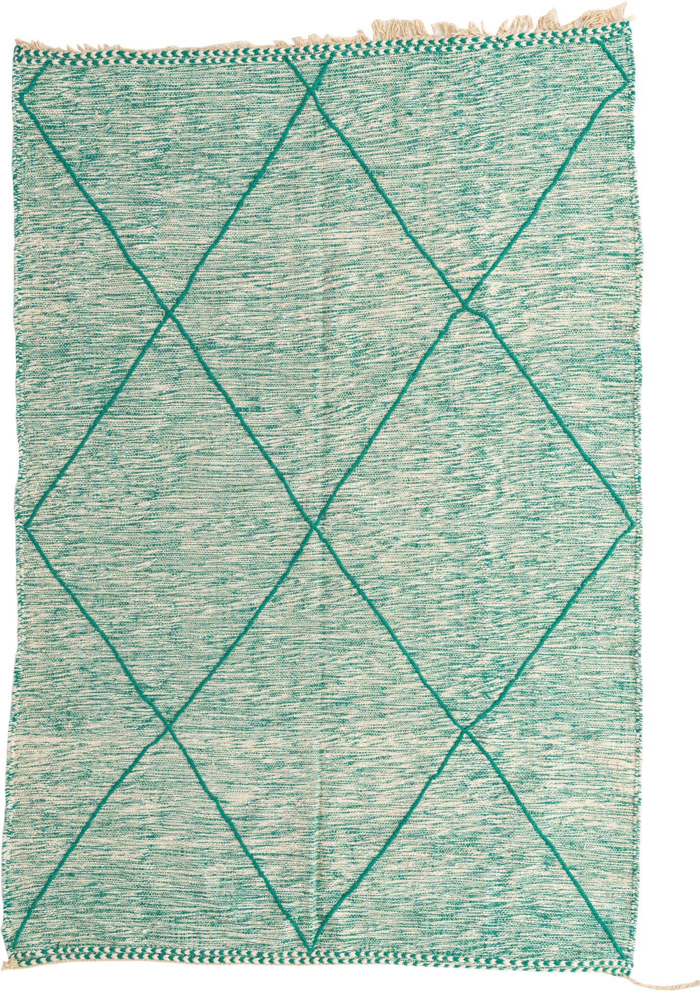 6' 6 x 9' 7 Hand Knotted Moroccan Wool Rug