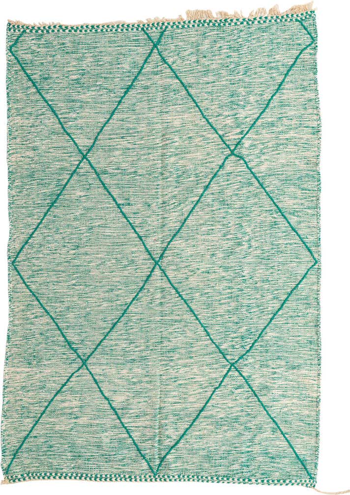 6' 6 x 9' 7 Hand Knotted Moroccan Wool Rug