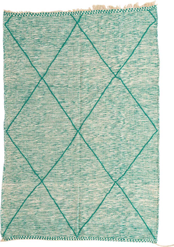 Detail image of 6' 6 x 9' 7 Hand Knotted Moroccan Wool Rug