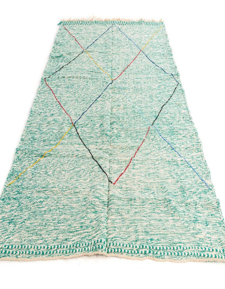 Detail image of 6' 6 x 9' 6  Hand Knotted Moroccan Wool Rug