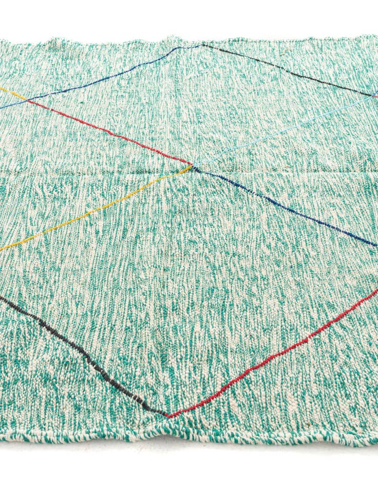 Detail image of 6' 6 x 9' 6  Hand Knotted Moroccan Wool Rug