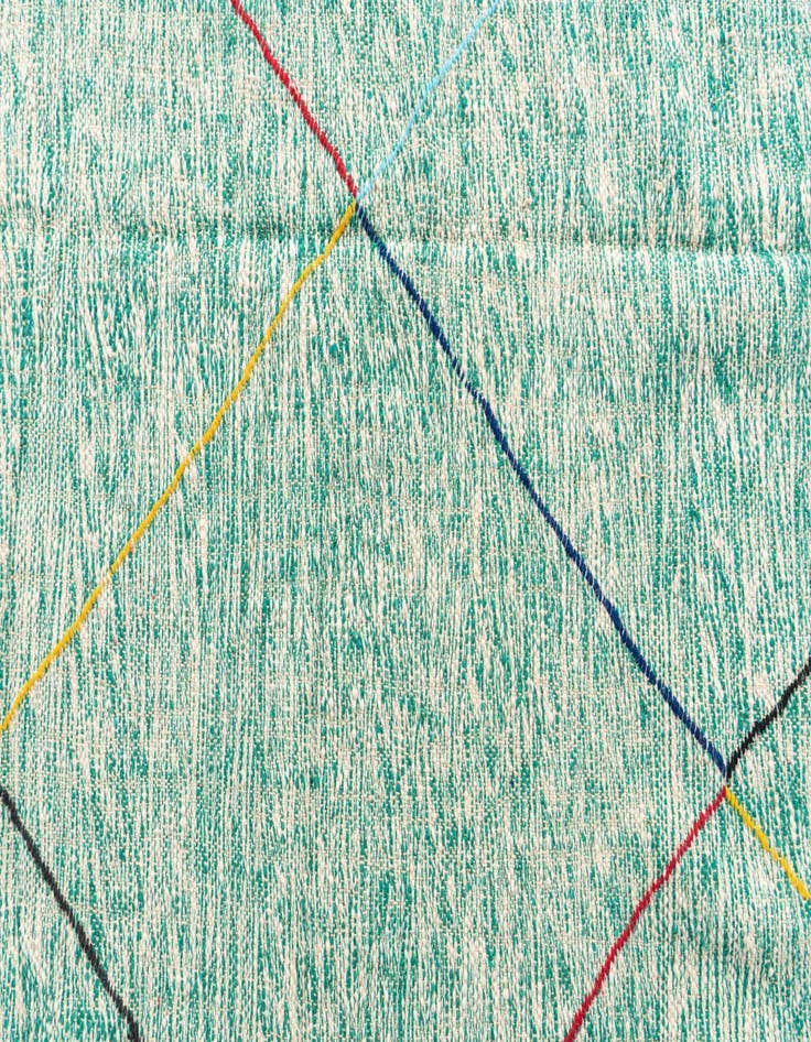 Detail image of 6' 6 x 9' 6  Hand Knotted Moroccan Wool Rug