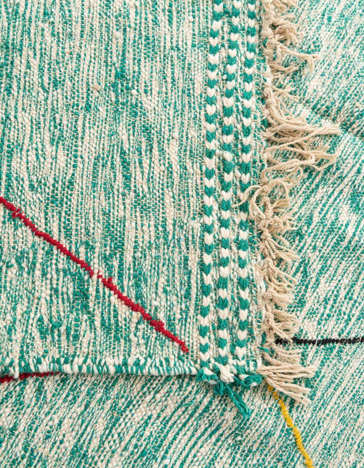 Detail image of 6' 6 x 9' 6  Hand Knotted Moroccan Wool Rug