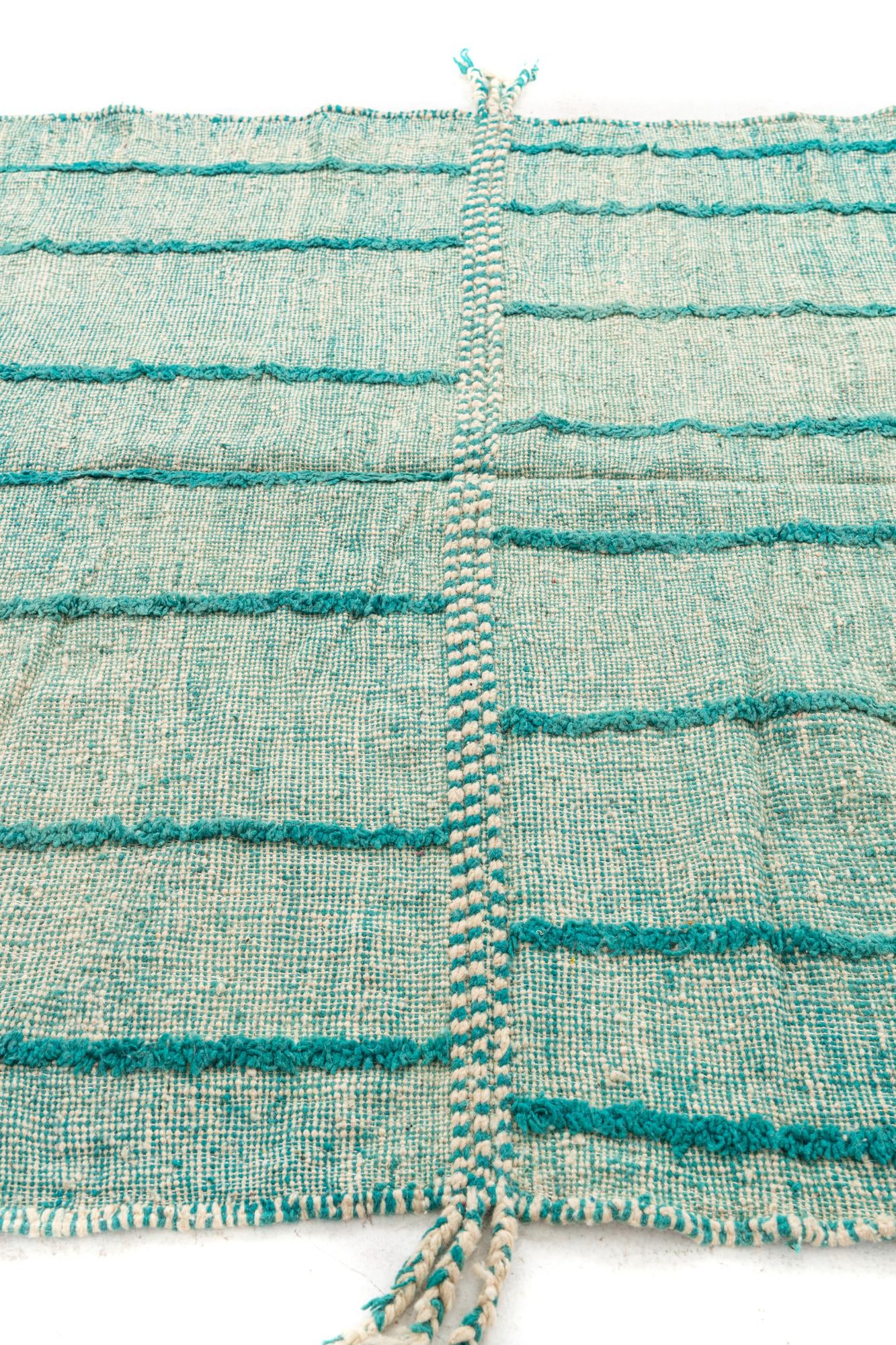 6' 6 x 9' 7 Hand Knotted Moroccan Wool Rug