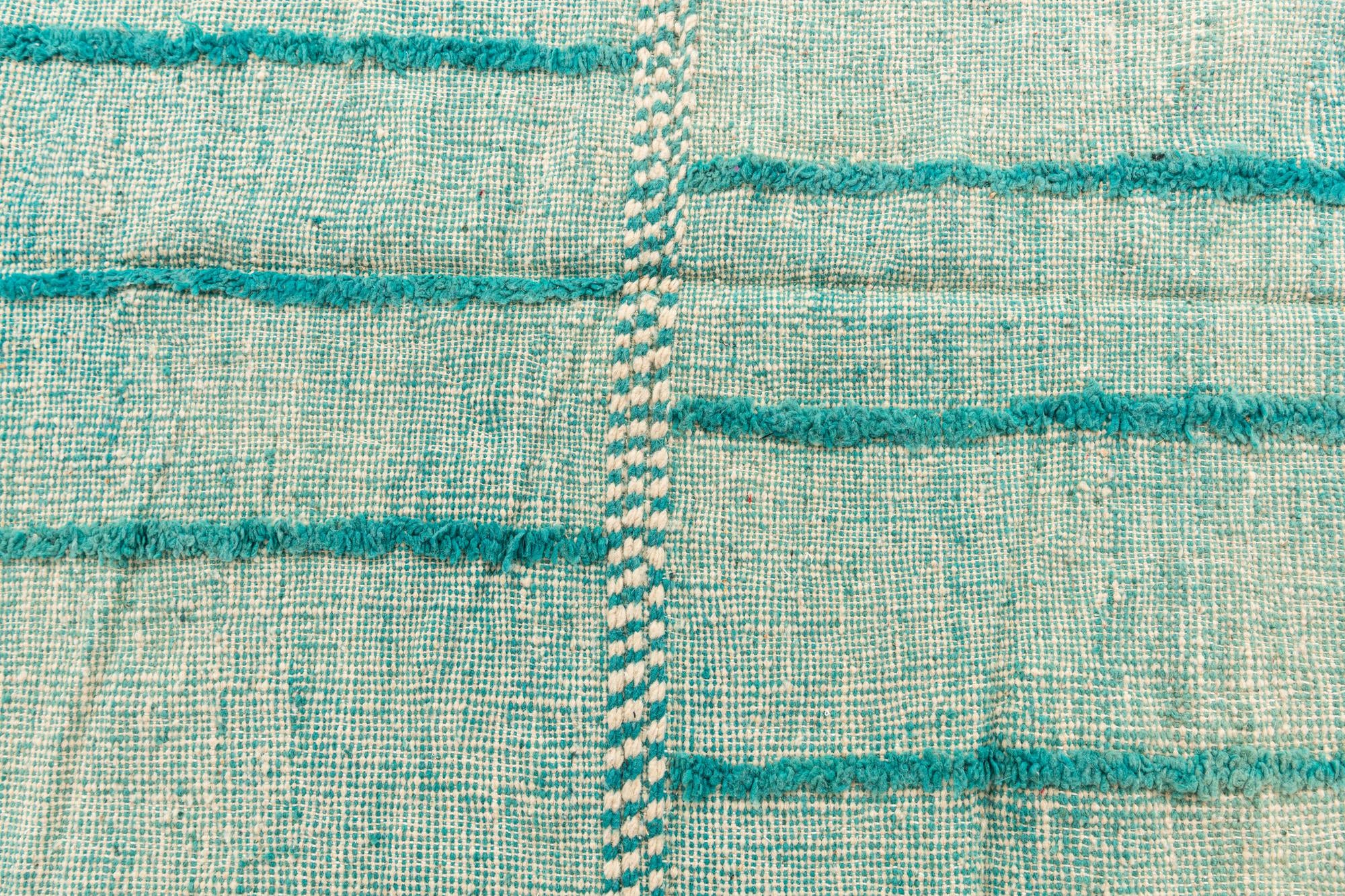 6' 6 x 9' 7 Hand Knotted Moroccan Wool Rug