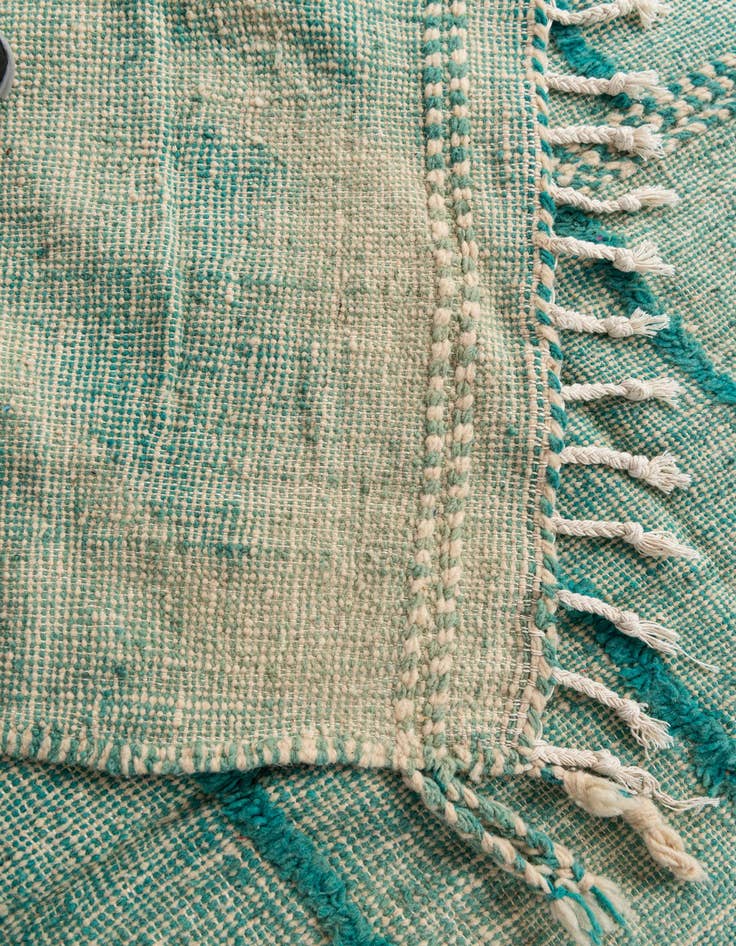 Detail image of 6' 6 x 9' 7  Hand Knotted Moroccan Wool Rug