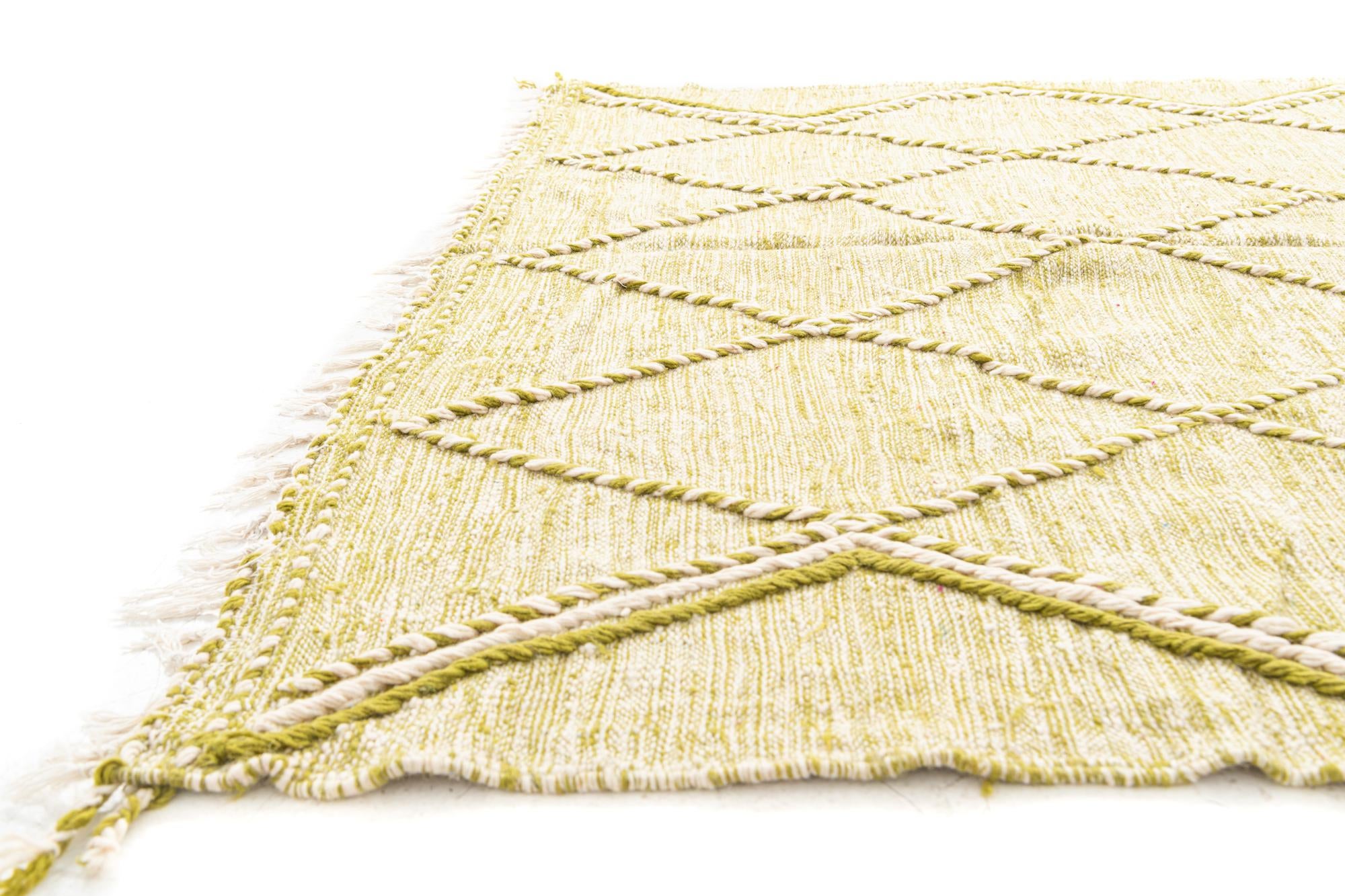 6' 9 x 10' Hand Knotted Moroccan Wool Rug