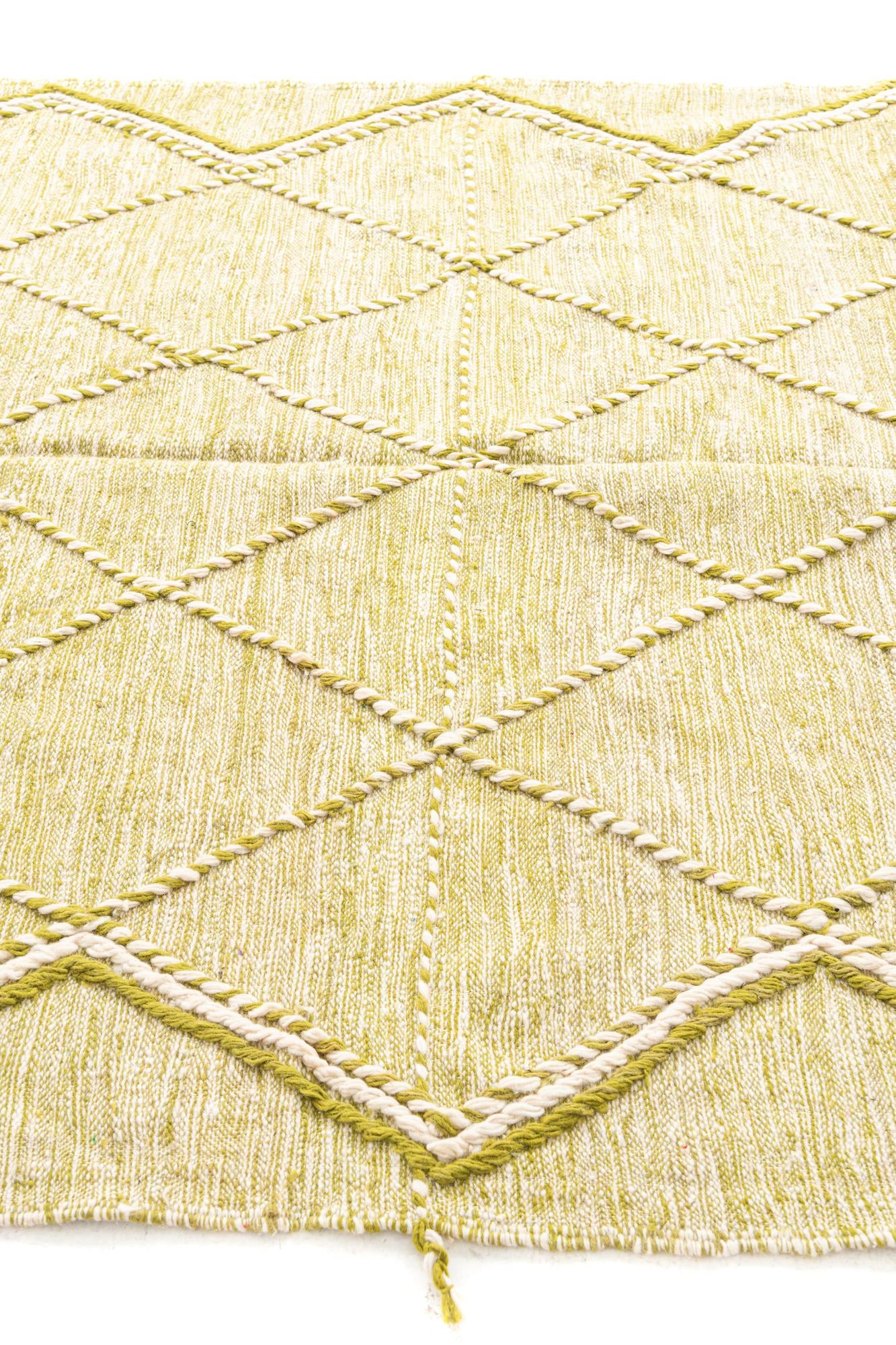 6' 9 x 10' Hand Knotted Moroccan Wool Rug