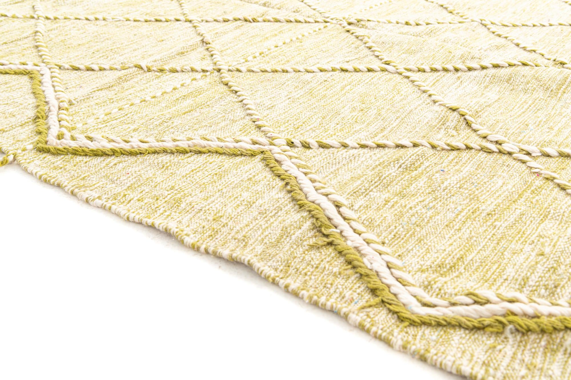 6' 9 x 10' Hand Knotted Moroccan Wool Rug