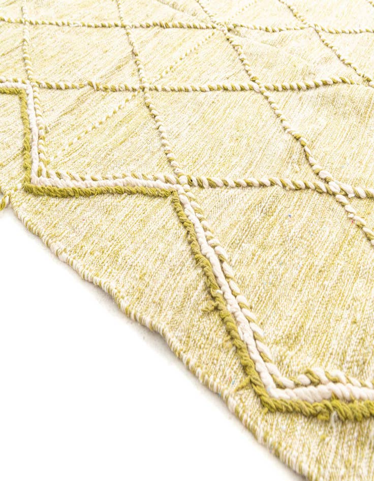 Detail image of 6' 9 x 10'  Hand Knotted Moroccan Wool Rug