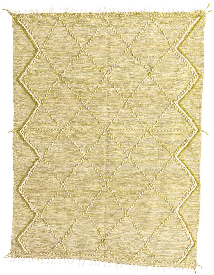 Detail image of 6' 9 x 10' Hand Knotted Moroccan Wool Rug