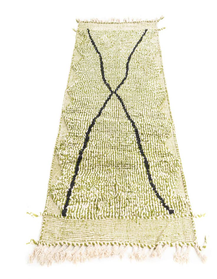 Detail image of 4' x 6' 7  Hand Knotted Moroccan Wool Rug