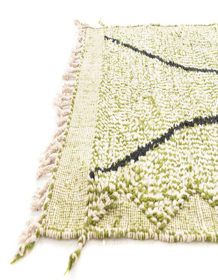 Detail image of 4' x 6' 7  Hand Knotted Moroccan Wool Rug