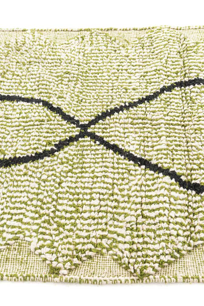 4' x 6' 7 Hand Knotted Moroccan Wool Rug
