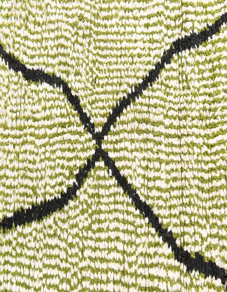 Detail image of 4' x 6' 7  Hand Knotted Moroccan Wool Rug