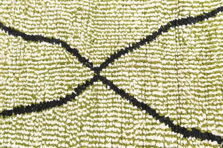 Detail image of 4' x 6' 7 Hand Knotted Moroccan Wool Rug