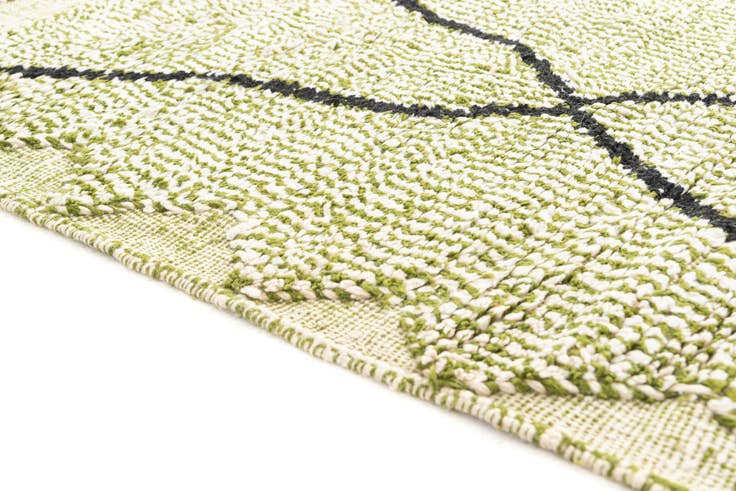Detail image of 4' x 6' 7 Hand Knotted Moroccan Wool Rug