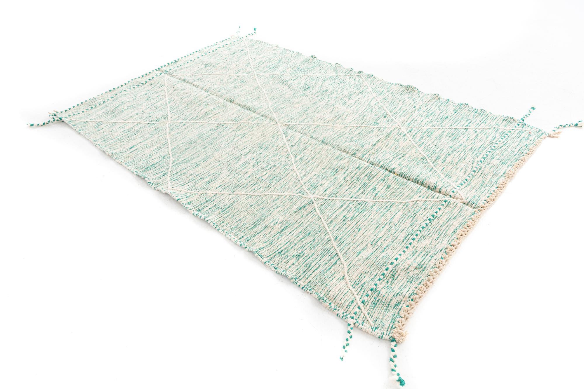 5' x 8' Hand Knotted Moroccan Wool Rug