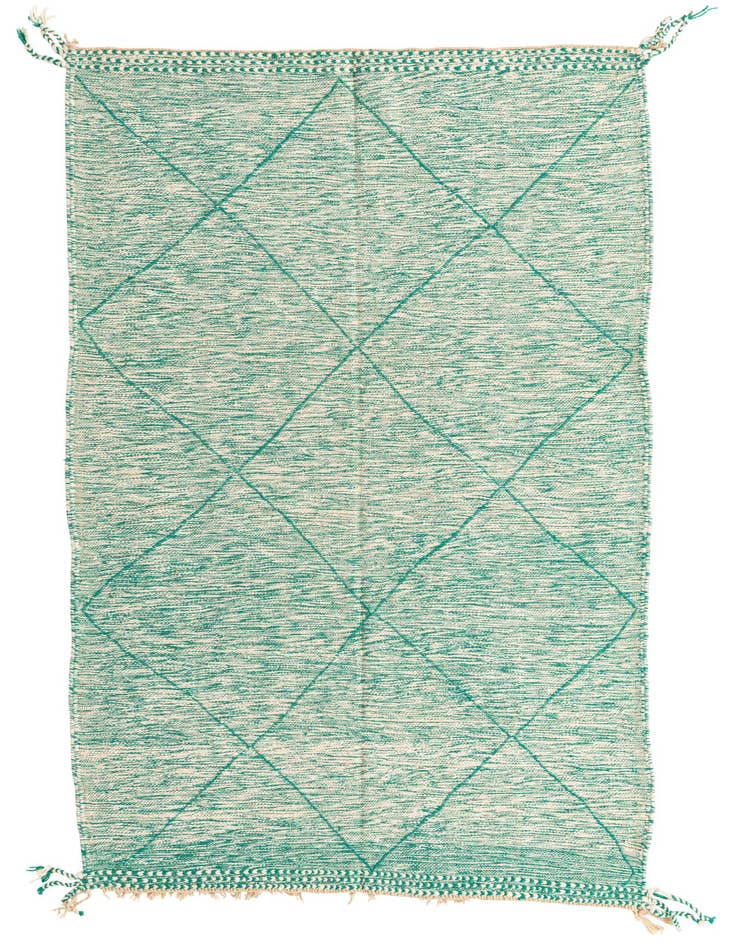 Detail image of 5' x 8' 4 Hand Knotted Moroccan Wool Rug