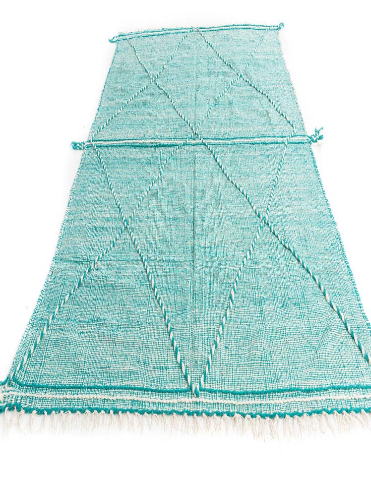 Detail image of 6' 5 x 10'  Hand Knotted Moroccan Wool Rug