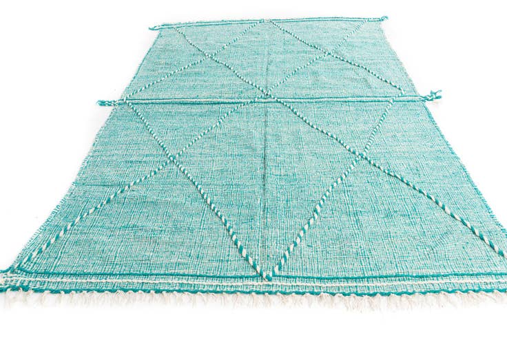 Detail image of 6' 5 x 10' Hand Knotted Moroccan Wool Rug