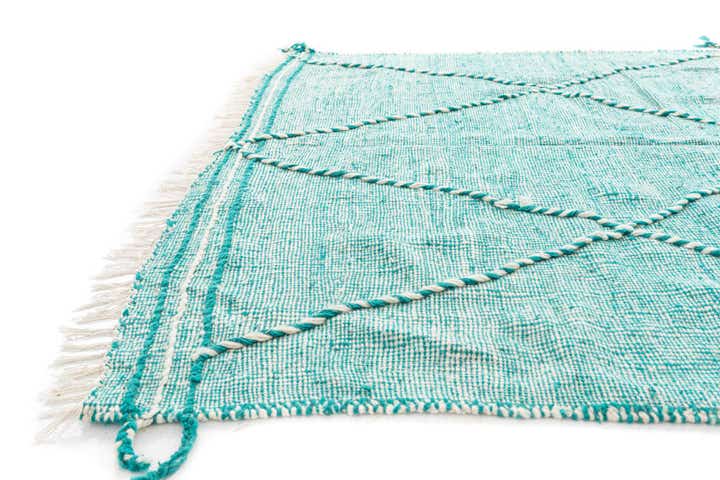 6' 5 x 10' Hand Knotted Moroccan Wool Rug