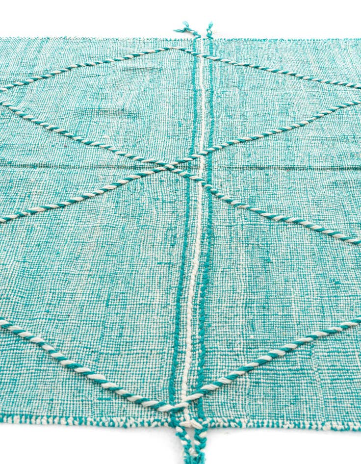 Detail image of 6' 5 x 10'  Hand Knotted Moroccan Wool Rug