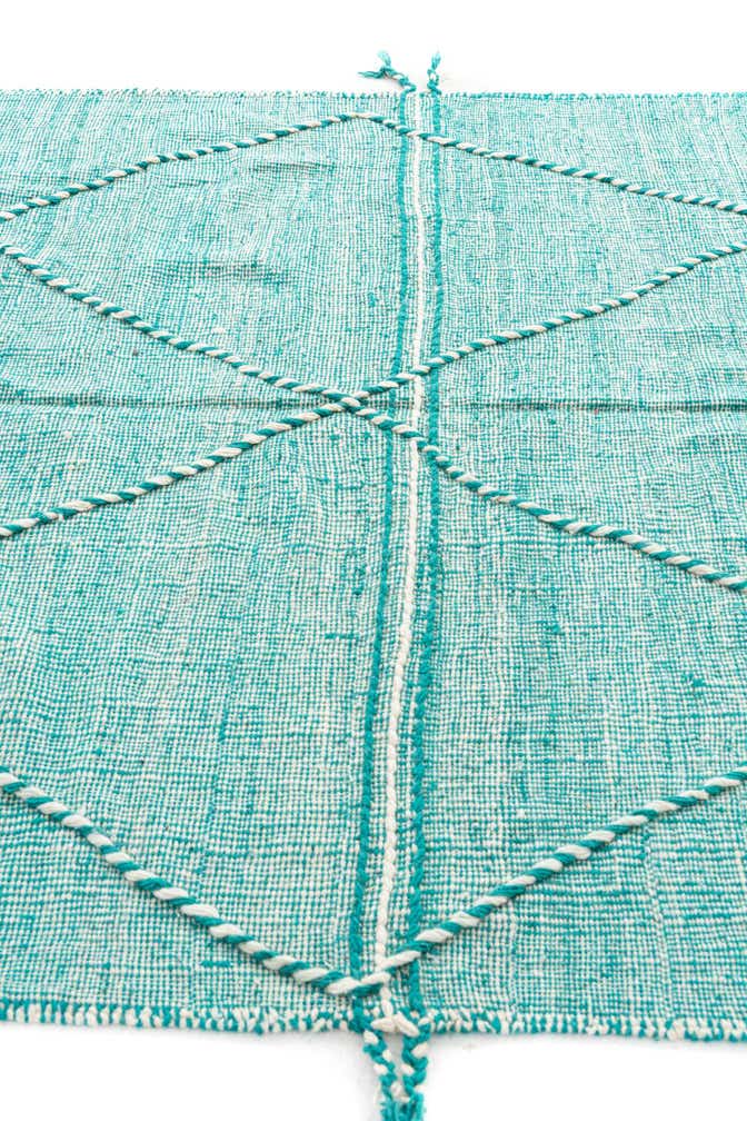 6' 5 x 10' Hand Knotted Moroccan Wool Rug
