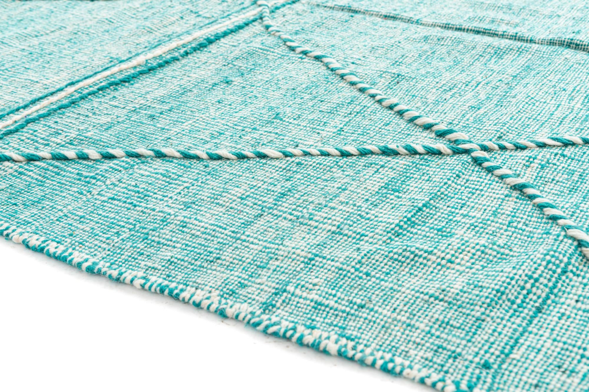 6' 5 x 10' Hand Knotted Moroccan Wool Rug