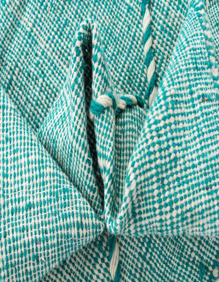 Detail image of 6' 5 x 10'  Hand Knotted Moroccan Wool Rug