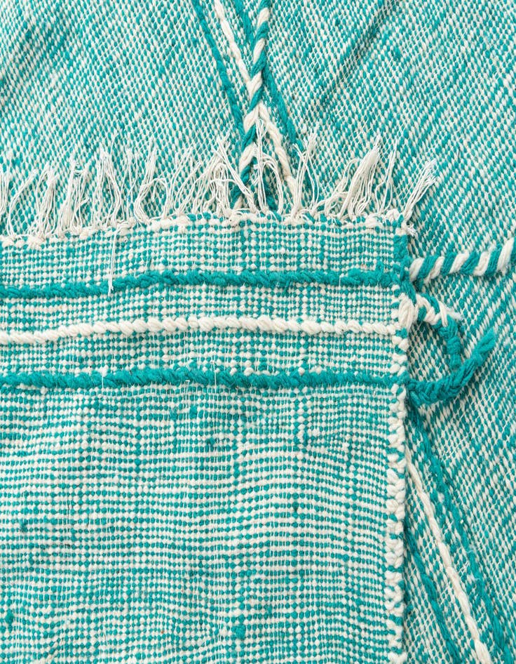 Detail image of 6' 5 x 10'  Hand Knotted Moroccan Wool Rug